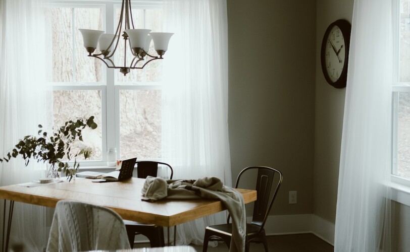 Image of a dining table in someone's home